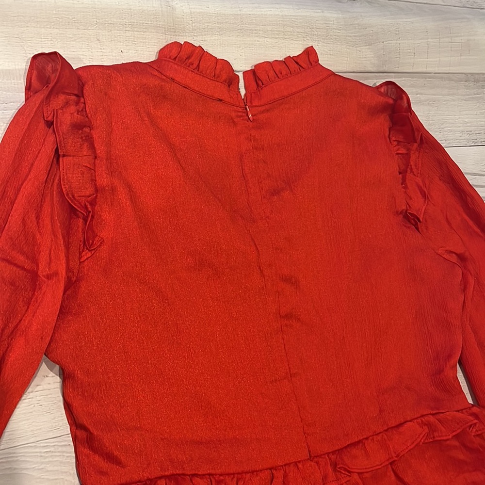 NWT Red Ruffle Dress - Picture 5 of 5
